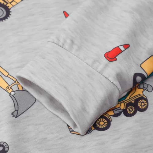 Miniatura 4 de Akyzic Sudaderas de algodón con cuello redondo para niños pequeños, camisetas de manga larga con diseño de dinosaurio, camisetas 2-8T