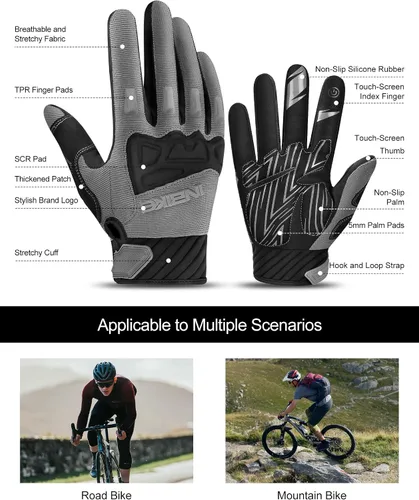 Miniatura 2 de INBIKE MTB BMX ATV - Guantes de ciclismo para carrera de motocross, bicicleta de montaña, DH