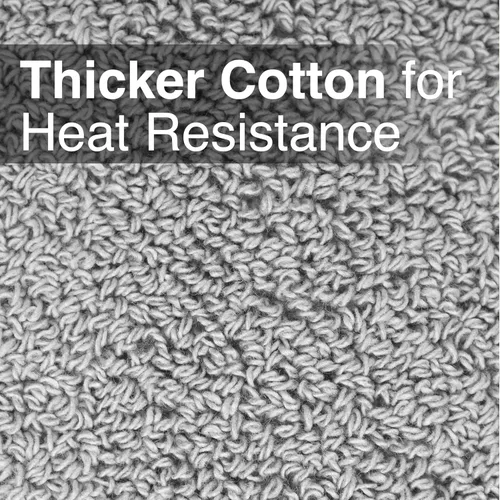 Miniatura 3 de RITZ Agarraderas para ollas y salvamanteles de rizo: Resistente al calor sin igual, duradero 100% algodón – Diseñado ergonómicamente para un agarre