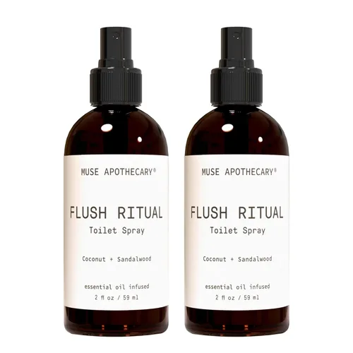 Miniatura 14 de Muse Apothecary Flush Ritual - Aerosol para inodoro aromático y refrescante, usar antes de ir, 2 onzas, infundido con aceites esenciales naturales