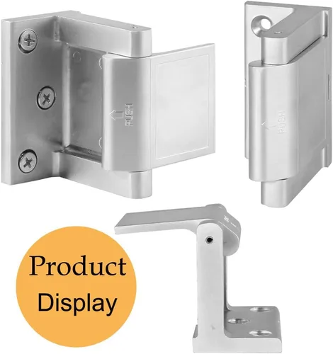 Miniatura 6 de Cerradura de puerta de seguridad para hotel con tornillos de acero inoxidable, pestillo de puerta de privacidad para puertas batientes, cerradura