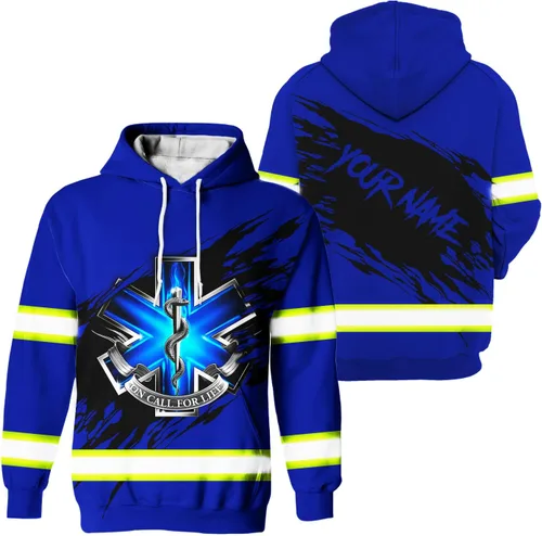 Miniatura 11 de Sudadera con capucha de alta visibilidad para hombres - Colección de trabajos con nombre personalizado Clase 3 Ropa de trabajo reflectante