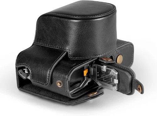 Miniatura 4 de MegaGear MG2010 Ever Ready - Funda de piel auténtica para cámara compatible con Nikon Z fc (0.630-1.969 in) - (negro)