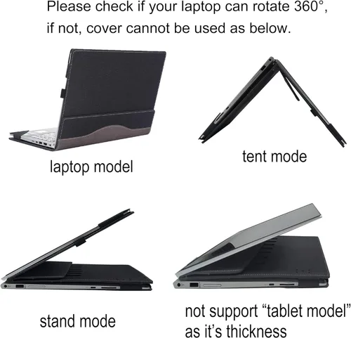 Miniatura 4 de Funda para portátil HP Envy X360 15-fe 15t-fe 15t-fe 15.6" 2 en 1 y Envy X360 15-fh 15z-fh [Do Check Model] Funda para computadora portátil Funda