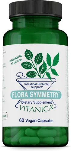 Miniatura 8 de Vitanica Flora Symmetry - Suplemento probiótico no perecedero, probióticos formulados por médicos para adultos, hombres y mujeres, con acidófilos