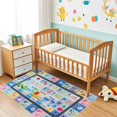 Miniatura 9 de Alfombra ABC infantil para sala de juegos, alfombra del alfabeto para el aula, alfombra lavable para habitación de bebé, sala de juegos, dormitorio