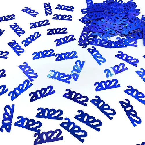 Miniatura 8 de Confeti Año 2022 Negro - Paquete al por menor #7220 QS0