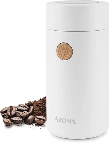 Miniatura 7 de Aroma Housewares - Mini molinillo de café y molinillo eléctrico de hierbas con cuchillas de acero inoxidable 304 y una tapa transparente de primera
