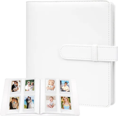 Miniatura 17 de Álbum de fotos de piel sintética de 320 bolsillos para Fujifilm Instax Mini, fotos Polariod de 2 x 3 pulgadas, libro de fotos con caja de regalo