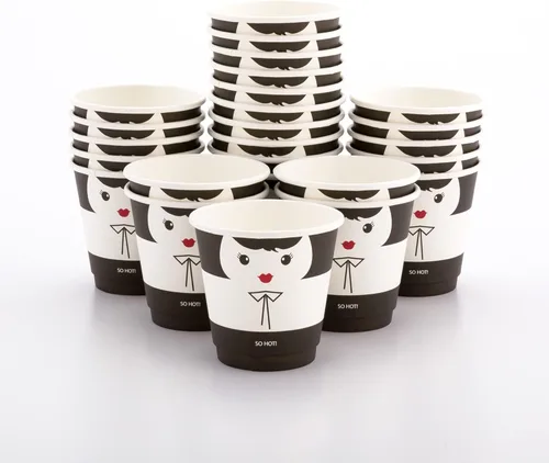 Miniatura 11 de Restaurantware Tazas de café de papel de 4 onzas, 25 tazas de papel desechables de doble pared, a prueba de fugas, reciclables, tazas calientes