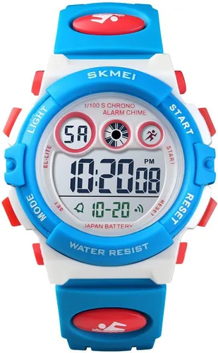 GOLDEN HOUR Relojes para niños, reloj digital deportivo impermeable para niños y niñas, reloj de pulsera para exteriores de 1224 H, alarma EL,