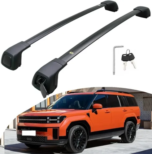 Miniatura 10 de Barras de equipaje de aluminio para 2021-2025 Kia Sorento SX EX, barras transversales para techo, riel portaequipajes, accesorios con candado