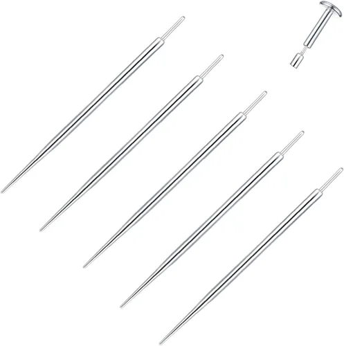 Miniatura 7 de Xpircn 20G 18G 16G 14G Threadless Piercing Taper Stainless Steel Piercing Taper Insertion Pin for Nose Lip Monroe Ear Tragus Helix Push in Body
