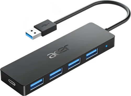 Miniatura 13 de Acer - Hub USB de 4 puertos, hub múltiple USB 3.0, divisor USB A para portátil con puerto de alimentación USB C, extensor USB para portátil