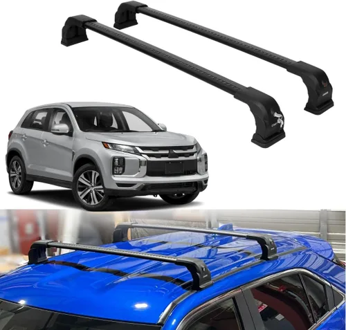 ERKUL Barras transversales de techo para Mitsubishi Outlander Sport 2011-2025 | Barras transversales de aluminio con bloqueo antirrobo para techo |