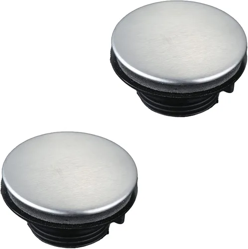 2 piezas de acero inoxidable para grifo de cocina, cubierta para orificio del grifo, acero inoxidable cepillado (1.22 a 1.57 pulgadas de diámetro)