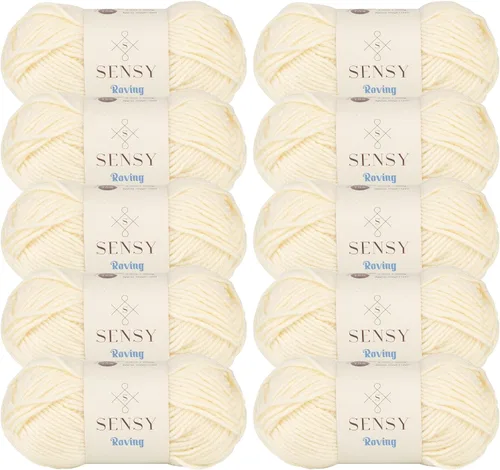 Miniatura 59 de Sensy Roving - Ovillo de lana multicolor, 3.5 onzas, 132 yardas, calibre 5, voluminoso (otoño)