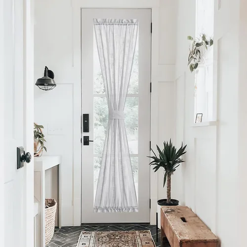 Miniatura 93 de NICETOWN - Cortinas transparentes para puerta de ventana, tratamiento de ventana lateral para puertas estrechas de vidrio/cocina/puerta delantera
