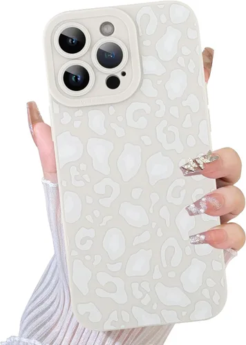 Miniatura 63 de TEAUGHT Compatible con iPhone 11 Funda con patrón lindo estampado de leopardo negro guepardo + protector de pantalla a prueba de golpes, funda
