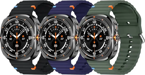 Miniatura 8 de Acextro Paquete de 6 Correas Deportivas Marinas Compatibles con Galaxy Watch Ultra de 47 mm (2025/2024), Correas para Reloj Samsung Watch 7 Ultra
