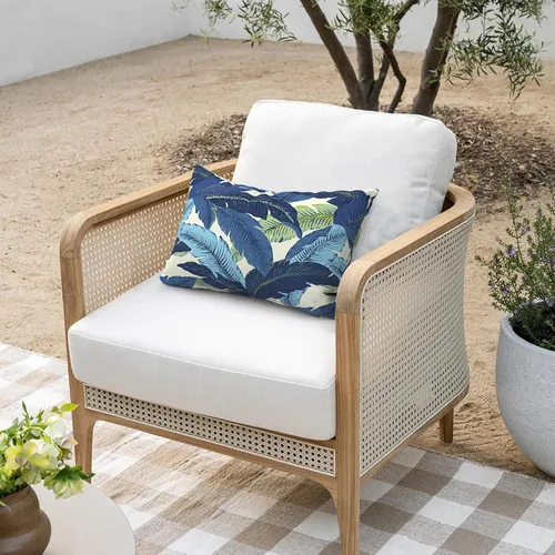 Miniatura 193 de Juego de 2 almohadas para exteriores de 16 x 16 pulgadas, repelentes al agua con interiores, para muebles de patio, hogar, jardín, geometría bohemia