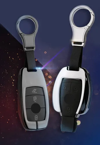 Miniatura 4 de Funda inteligente de cuero de aleación de zinc con correa para llave para Mercedes Benz A C E S CLA CLS GLA GLB GLC GLE GLS G Glass 2017 2021