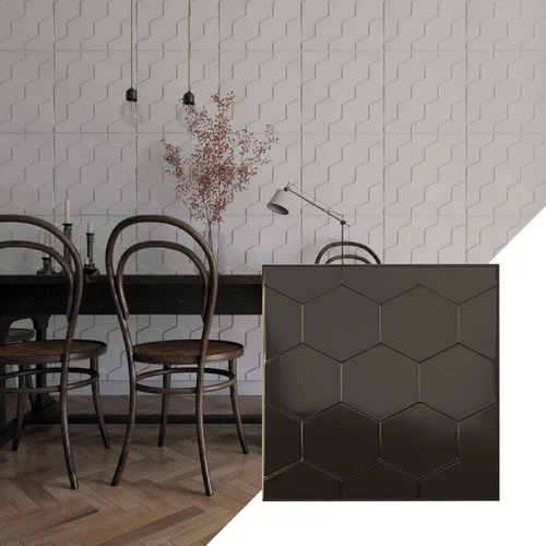 Miniatura 38 de Ekena Millwork WP20X20HBWH 19 5/8 pulgadas de ancho x 19 5/8 pulgadas de alto Panal EnduraWall Decorativo 3D Panel de Pared Cubre 2.67 pies cuadrados