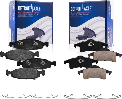 Miniatura 91 de Detroit Axle - Pastillas de Freno Delantero para Mercedes- Benz C230 C250 C300 SLK250, Pastillas de Freno Cerámica w/Reemplazo de Hardware