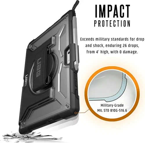 Miniatura 3 de URBAN ARMOR GEAR UAG - Funda para Microsoft Surface Go 4 / Surface Go 3 / Surface Go 2 / Surface Go (pantalla de 10.5 pulgadas) con correa de mano