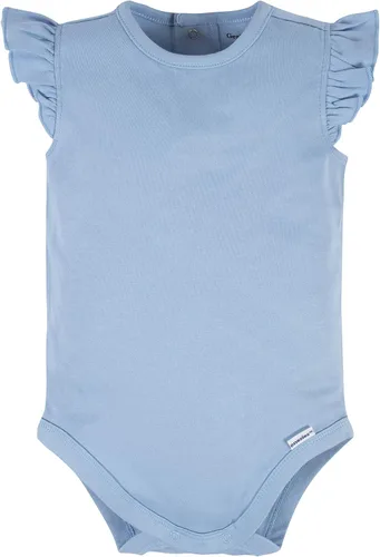 Miniatura 4 de Gerber Conjunto de 3 mamelucos de manga corta para bebés y niñas, funda de pañales y diadema