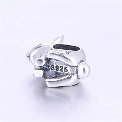 Miniatura 4 de Abalorio de plata de ley 925 con diseño de animales de la suerte, de la marca Lucky Beads, con forma de conejo, gato, perro para pulseras Pandora