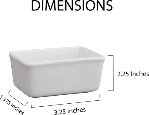 Miniatura 6 de HIC Kitchen Soporte para paquetes de azúcar, porcelana blanca fina