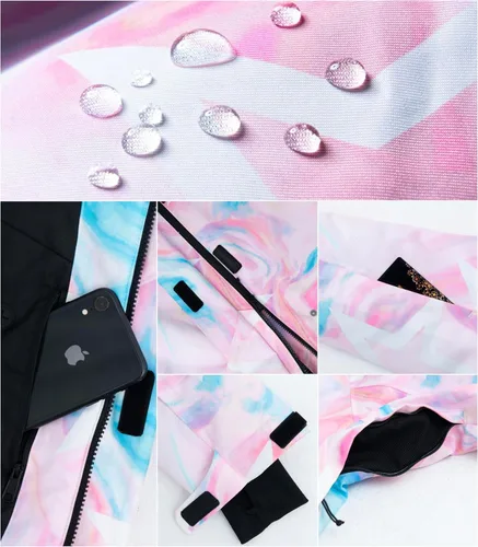 Miniatura 7 de VECTOR PRIME Pantalones de esquí aislados para mujer, pantalones de snowboard impermeables para mujer