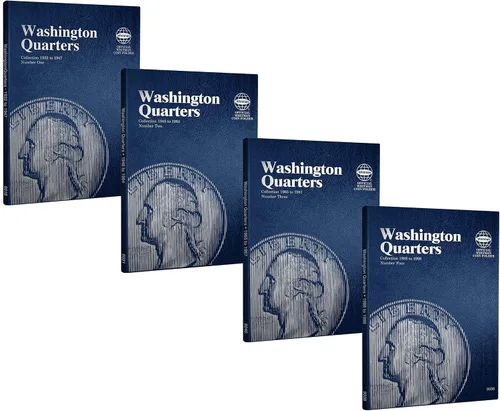 Miniatura 21 de Whitman Tablero Compacto para Coleccionista de Monedas - Mapa de Monedas de Estados Unidos, Serie de Cuartos de Moneda de 1999 – 2009 incluyendo DC