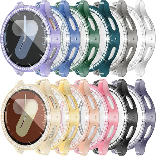 Miniatura 21 de RICHONE Compatible con Samsung Galaxy Watch 5 y Watch 4 y FE 40 mm Protector de pantalla Estuches de strass, Accesorios de cubiertas protectoras