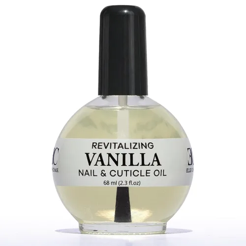 Ellie Chase Aceite hidratante para el cuidado de cutículas y uñas, 2.3 onzas líquidas, perfumado a vainilla, infundido con aceite de jojoba, aloe,