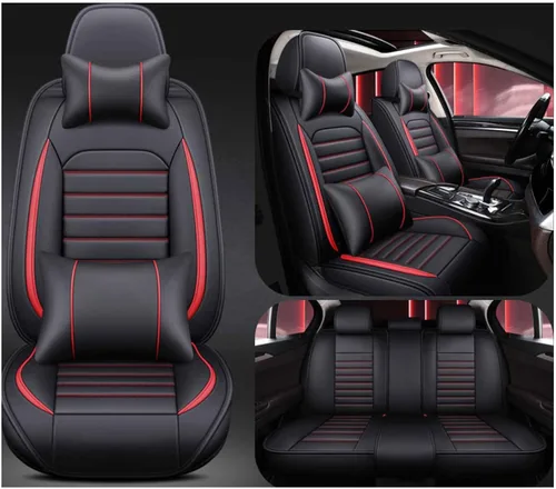 Car Seat Cover Waterproof Full Set Leather, for SsangYong Korando (2019-2023), Leather 5-Seat Car Seat Covers All Weather Front and Rear Seat Cover