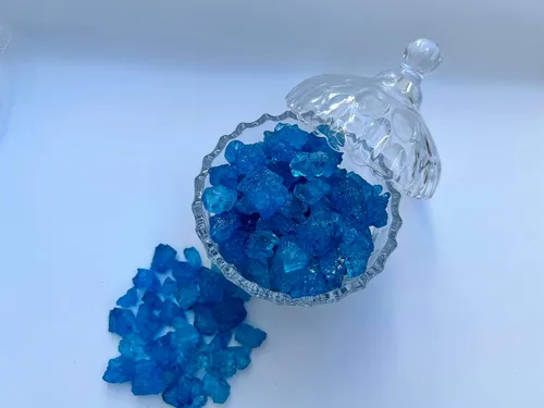 Miniatura 20 de SweetGlob Gemas grandes de caramelo de azúcar de roca antiguas, cristales de roca de azúcar en trozos (sabores surtidos, 1 libra)