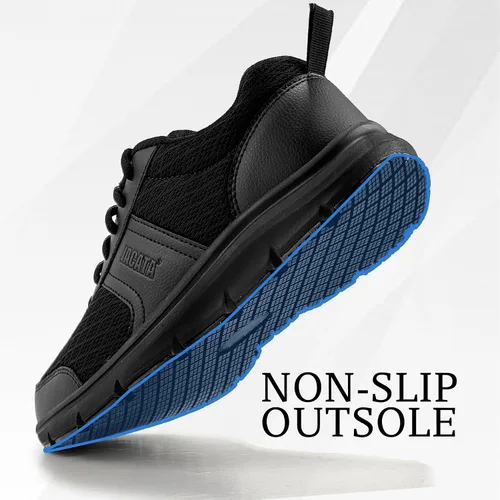 Miniatura 2 de Zapatos de trabajo para hombresmujeres, para servicio de alimentos, unisex, antideslizantes, transpirables, ligeros, para cocinero, caminar