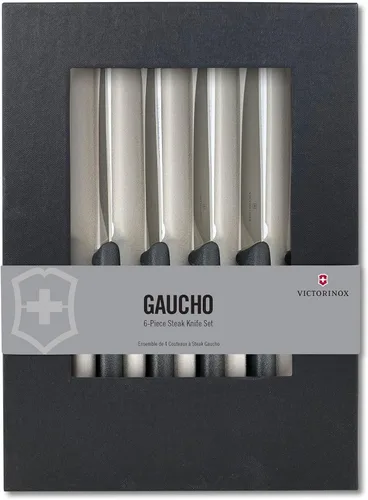 Miniatura 5 de Victorinox 6.7833.6US1 sadf Swiss Classic - Juego de cuchillos para carne de 6 piezas, cuchillas dentadas de 4-1/2 pulgadas con punta redonda, 4