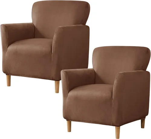 Miniatura 91 de HAOYONG - Funda elástica de terciopelo para silla de banquete, fundas para sillas de 1 pieza, fundas para sillones de sofá, funda suave para sillón