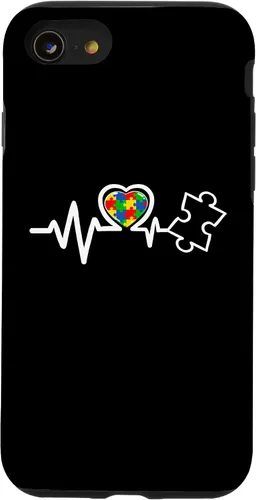 Miniatura 18 de Heart Puzzle Piece Heartbeat Cool Autism Awareness Case for iPhone 16