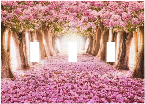 Miniatura 156 de Cubiertas de placa de pared de 3 gang con interruptor de luz de triple palanca, en negro y dorado con esplendor de oro rosa, estampado floral