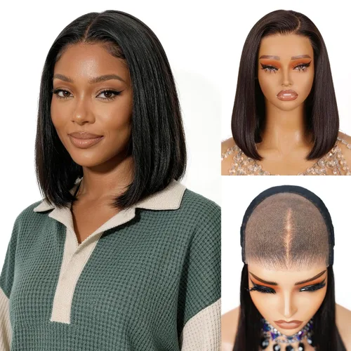 Miniatura 17 de Peluca Balayage Wear and Go sin pegamento, predepilada 12A, densidad del 220%, encaje frontal, peluca de cabello humano 6x5, precortada, pelucas