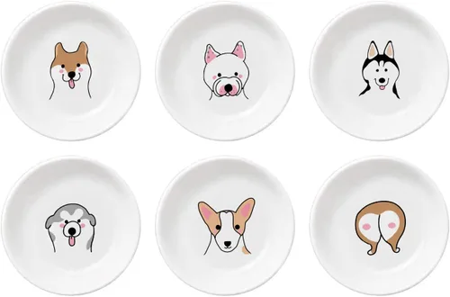 Miniatura 12 de Divertidos platos de cerámica con diseño de vaca y pájaro de caricatura, platos de condimentos, cuencos de sushi y soja, platos de aperitivo, platos