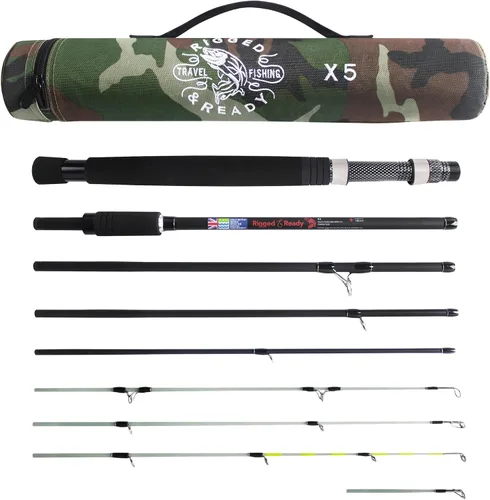 Miniatura 11 de Rigged & Ready X Series™ Travel Fishing Rods. 6 Super Compact Combos and Rods, Multi-Functional, Spinning Poles. 5 to 25 Techniques from one Rod.