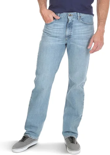 Wrangler Authentics - Jeans clásicos de ajuste regular con 5 bolsillos Flex para hombre