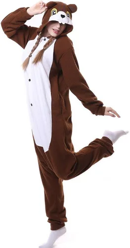 Miniatura 4 de Pijama unisex para adultos para disfraz de ardilla disfraz de Halloween