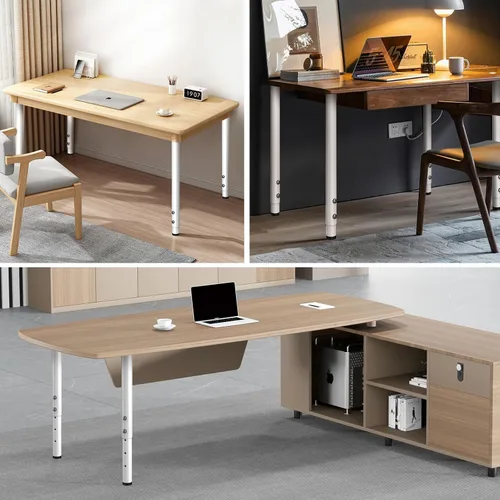 Miniatura 7 de Patas de mesa ajustables, patas de escritorio de metal de altura ajustable, patas ajustables para mesa, computadora, escritorio, mesa de comedor