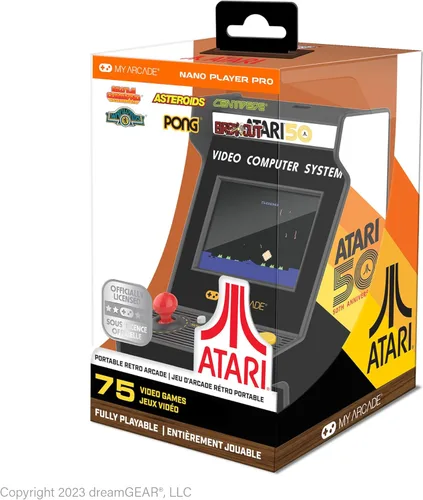 Miniatura 7 de My Arcade Atari Nano Player Pro: 4.8" Retro Handheld Mini Arcade with 75 Games, Asteroids, Breakout